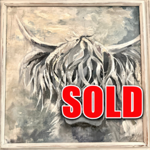 Original Highland Cow Artwork – Charlie | Tartan Paint