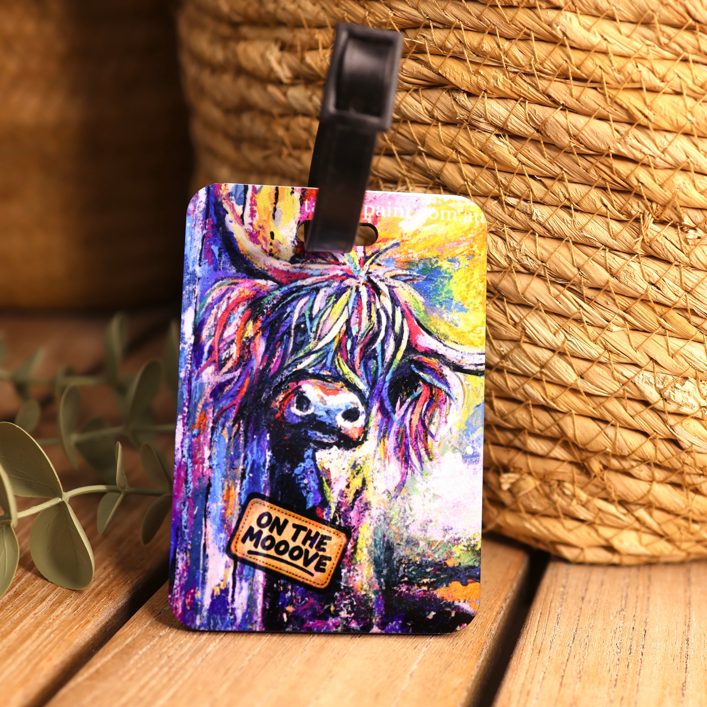 Highland Cow Luggage Tag - Image 2